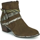 Regard Gležnjarji NAPOLI V3 VELOURS MILITARE Kaki Cene