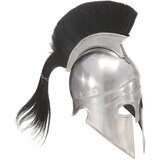 vidaXL Antikna replika grčke ratničke kacige za LARP srebrna čelična Cijene