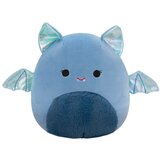Squishmallows Este, modra netopirka s kosmatim trebuščkom u