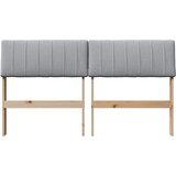  Tapecirani uzglavlje Svijetlo siva 135 cm Čvrsto borovo drvo | shoptok.hr