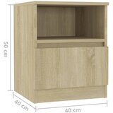  Noćni ormarići 2 kom boja hrasta 40x40x50 cm konstruirano drvo | shoptok.hr