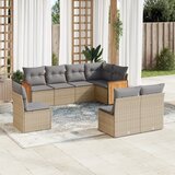 vidaXL 8-dijelni set vrtnih sofa od poliratana s jastucima bež | shoptok.hr