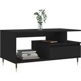 vidaXL Klubska mizica črna 90x49x45 inženirski les | Shoptok.si