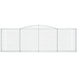  Lučne gabionske košare 4 kom 400x30x120/140cm pocinčano željezo | shoptok.hr