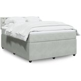 Maison Chic Box spring postelja - Vzmetna postelja z vzmetnico svetlo siv 140x190 cm žamet SL5536, (21902658) | Shoptok.si