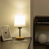  Brilagi - Stona lampa NUBILA WOOD 1xE27/25W/230V hrast/bela | Eponuda.com