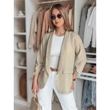 DStreet Marynarka damska oversize SOFT LOVE jasnobrązowa | shoptok.hr