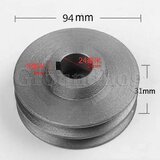 INORCO Polea de correa trapezoidal tipo A Polea de doble ranura Material de la polea Hierro fundido Diametro 50mm-100 Accesorios de herramientas elctricas, (21981746) Cene