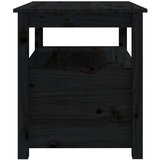  Klubska mizica črna 71x49x55 cm trdna borovina, (20711491) | Shoptok.si