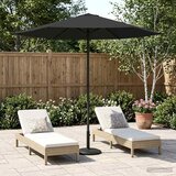  Vrtni suncobran 230 x 230 cm Poliester Pravokutni Antracit | Shoptok.si