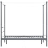  Okvir za krevet s nadstrešnicom sivi metalni 140 x 200 cm | Eponuda.ba