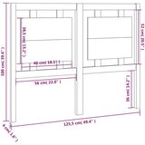  Uzglavlje za krevet 125,5 x 4 x 100 cm od masivne borovine | shoptok.hr