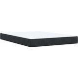 vidaXL Box spring posteljni z vzmetnico črn 140x190 cm žamet | Shoptok.si