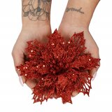  Božićni ukras “Božićna zvijezda” – promjer 16 cm, crvena | shoptok.hr