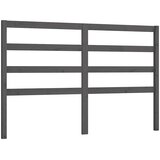  Uzglavlje za krevet sivo 126 x 4 x 100 cm od masivne borovine | shoptok.hr