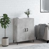  Komoda siva boja betona 69,5x34x90 cm od konstruiranog drva | shoptok.hr