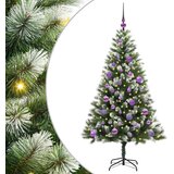  Umjetno Božićno drvce s pokrivačem snijega 150 LED lampica | shoptok.hr