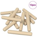  Drveni klinovi 12 pcs Smeđa Ø 8 x 50 mm Masivno drvo | shoptok.hr