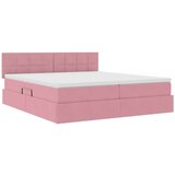  Postelja s shranjevanjem z vzmetnico Roza 100 x 200 cm, (5000101248) | Shoptok.si