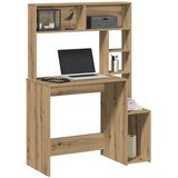 vidaXL Radni stol s policama boja hrasta artisan 100x45x140 cm drveni | shoptok.hr