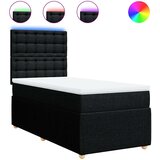  Box spring krevet s madracem crni 90x190 cm od tkanine | shoptok.hr