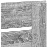  Uzglavlje s uzglavljem Siva Sonoma 135 cm Konstruirano drvo | shoptok.hr