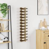  Zidni stalak za vino za 12 boca zlatni željezni | shoptok.hr