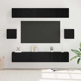  Set TV komoda 8 kom. Crni hrast Konstruirano drvo Crna 60 x 30 x 30 cm Cene