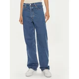Levi's Jeans hlače Ribcage 72693-0200 Mornarsko modra Straight Fit