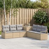  Set sofe 7 kom. Bež i svijetlo siva 120 x 62 x 69 cm | shoptok.hr
