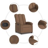  Naslonjač od tkanine smeđi | shoptok.hr