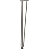 vidaXL noge za mizo za lase 4 kosi naravno jeklo 72 cm trdno jeklo | Shoptok.si
