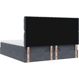  Okvir kreveta s madracima tamnosivi 180x200cm baršunasti | shoptok.hr