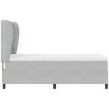  Krevet s opruga kutije Svijetlo siva 200 x 100 cm Baršun | shoptok.hr