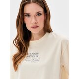 Sinsay Pamučna majica s natpisom | shoptok.hr