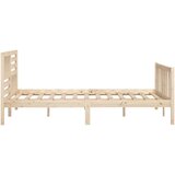 vidaXL Okvir za krevet od masivnog drva 140 x 190 cm | shoptok.hr