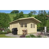 Male kuće Drvena vrtna kućica RAMSI 475 × 475 cm – bez završnog krovnog pokrova Cijene