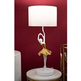 Mauro Ferretti Bijela/u zlatnoj boji stolna lampa s tekstilnim sjenilom (visina 64 cm) Dancer – | shoptok.hr