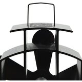  Ventilator za peć na toplinski pogon s 5 lopatica crni | shoptok.hr