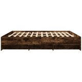  Okvir kreveta bez madraca boja hrasta 200x200 cm drveni | Shoptok.si