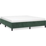 The Living Store Posteljni okvir temno zelen 180x200 cm žamet - Posteljni Okvir, (21489810) | Shoptok.si