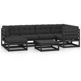 Maison Chic Seti vrtnega pohištva - Vrtna garnitura - Vrtni pohištvo set 7-delna z blazinami trdna borovina, (21798879) | Shoptok.si