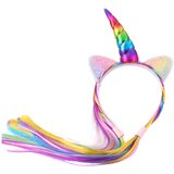Unicorn Horn Headband Colorful Hair Braids | Shoptok.si