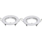 Aigostar SET 2x okvir za ugradno svetlo GU10, fi 8 cm, beli Cene