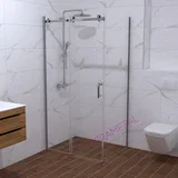 tuš kabina leo 100x80x195cm/8mm nano easy