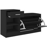  Klupa za cipele crna 94,5 x 31 x 57 cm od konstruiranog drva | shoptok.hr