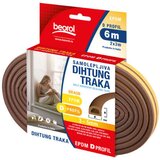 Beorol samolepljiva dihtung traka 6m, d-profil, braon DBR6 | ePonuda.com