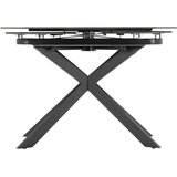 P & B Raztegljiva Miza Senna, Temno Siva, 120-180x90 | Shoptok.si