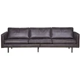 crna sofa s presvlakom od reciklirane kože Rodeo, 277 cm