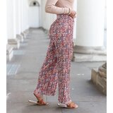UR/CEO Red wide pleated women's pants Saliha | Shoptok.si